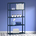 Estante De Aço 175x92x40 5 Prat. C/ Reforço Pandin - Azul Del