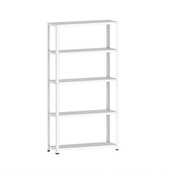 Estante De Aço 175x92x40 5 Prat. C/ Reforço Pandin - Branco