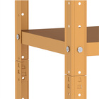 Estante De Aço 175x92x40 5 Prat. C/ Reforço Pandin - Laranja