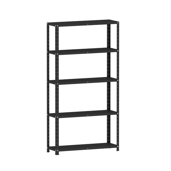Estante De Aço 175x92x40 5 Prat. C/ Reforço Pandin - Preto