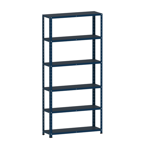 Estante De Aço 175x92x40 6 Prat. C/ Reforço Pandin - Azul Del
