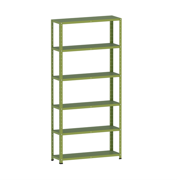 Estante De Aço 195x92x30 6 Prat. C/ Reforço Pandin - Verde