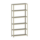 Estante De Aço 195x92x30 6 Prat. Pandin - Bege