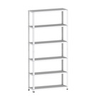 Estante De Aço 195x92x40 6 Prat. C/ Reforço Pandin - Branco