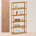 Estante De Aço 195x92x40 6 Prat. C/ Reforço Pandin - Laranja