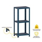 Estante De Aço 90x40x30 3 Prat. Pandin - Azul Del Rey