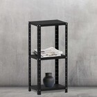 Estante De Aço 90x40x30 3 Prat. Pandin - Preto