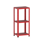 Estante De Aço 90x40x30 3 Prat. Pandin - Vermelho