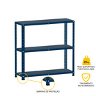 Estante De Aço 90x92x30 3 Prat. Pandin - Azul Del Rey