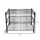 Estante De Aço Aramada Com 3 Prateleiras Organizadora Click P