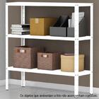 Estante De Aço Bariloche 3 Prateleiras 96x95cm Branco