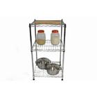 Estante De Aço Cromada Click 3 Prateleiras Aramada