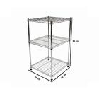 Estante De Aço Cromada Click 3 Prateleiras Aramada