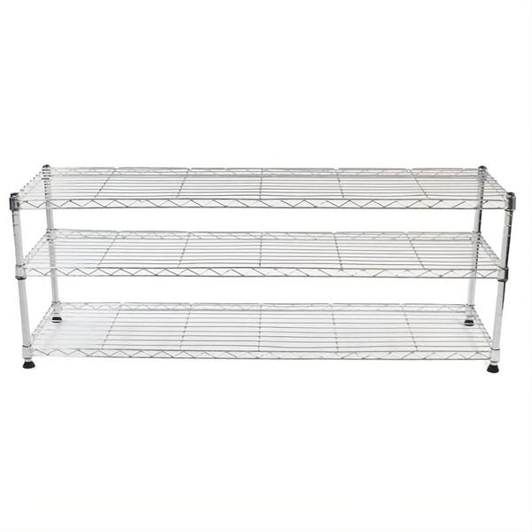 Estante De Aço Cromada Click 3 Prateleiras Aramada