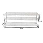 Estante De Aço Cromada Click 3 Prateleiras Aramada