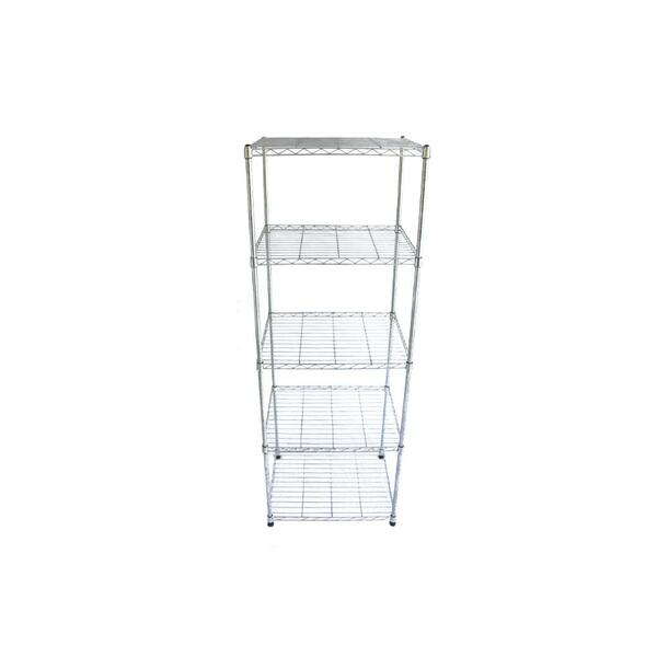 Estante De Aço Cromada Click 5 Prateleiras Aramada