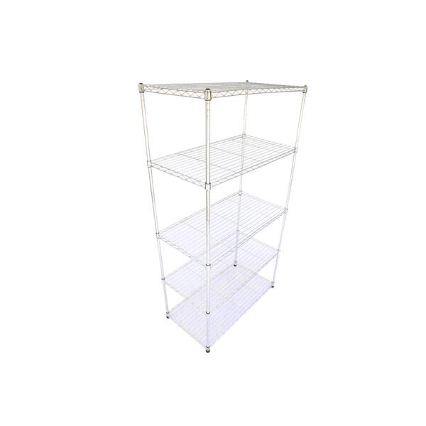 Estante De Aço Cromada Click 5 Prateleiras Aramada