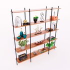 Estante De Aço E Madeira Edam Freijó/preto