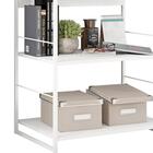 Estante De Aço Industrial 3 Prateleiras Branco Tutty Shop Jm