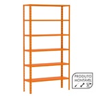 Estante De Aço Laranja 176x92x30 6 Bandejas Chapa 26 – 3018