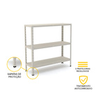 Estante De Aço Multiuso Pandin Edp03sr - Bege