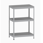 Estante De Aço Pesada 125x92x60 3 Prat. Aço Pandin - Cinza
