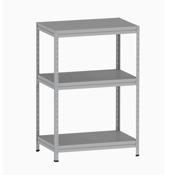 Estante De Aço Pesada 125x92x60 3 Prat. Aço Pandin - Cinza