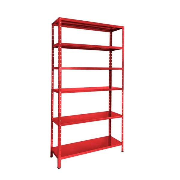Estante De Aço Vermelha176x92x30 6 Bandejas Chapa 26 – 3017