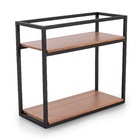 Estante De Bancada Linha Frame Organizador Aço E Madeira Mdf