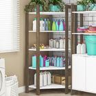 Estante De Canto Az1020 Com 5 Prateleiras - Branco/nogal