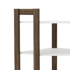 Estante De Canto Az1020 Com 5 Prateleiras - Branco/nogal