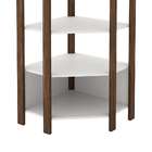 Estante De Canto Az1020 Com 5 Prateleiras - Branco/nogal