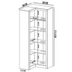 Estante De Canto Para Escritório Home Office 4 Prateleiras Br