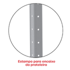 Estante De Estrutura Metálica Com 5 Prateleiras 175cm(a)92acm