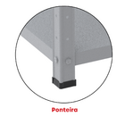 Estante De Estrutura Metálica Com 5 Prateleiras 175cm(a)92acm