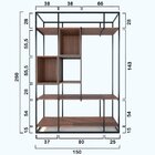 Estante De Ferro Com Madeira Estante Book - Coleção Aquarela