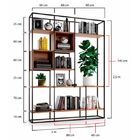 Estante De Ferro Com Madeira Estante Kit Tendenci - Preto - 2