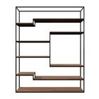 Estante De Ferro Com Madeira Estante Left - Coleção Aquarela