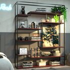 Estante De Ferro Com Madeira Estante Left - Coleção Aquarela