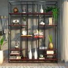 Estante De Ferro Com Madeira Estante Library - Coleção Aquare