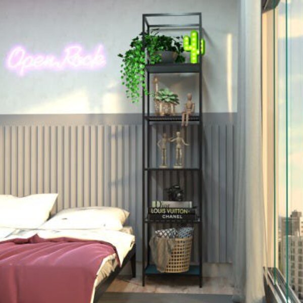 Estante De Ferro Com Madeira Estante Trend - Coleção Aquarela