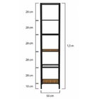 Estante De Ferro Com Madeira Estante Trend - Coleção Aquarela