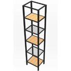 Estante De Ferro Com Madeira Estante Trend - Coleção Aquarela