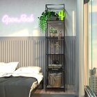 Estante De Ferro Com Madeira Estante Trend - Coleção Aquarela