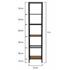 Estante De Ferro Com Madeira Estante Trend - Coleção Aquarela