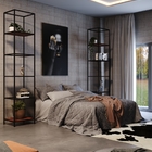 Estante De Ferro Com Madeira Trend - Steel - 0,50x0,40x1,50m