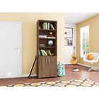 Estante De Livro Madeira Sala Avelã E Porta Pequena Avelã