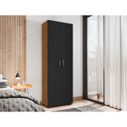 Estante De Livro Madeira Sala Freijó E Porta Grande Preto