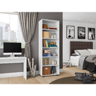 Estante De Livro Para Sala Quarto Livreiro Madeira Branco