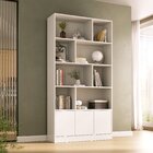 Estante De Livros 100% Mdf 3 Portas 8 Nichos Versatile Yescas